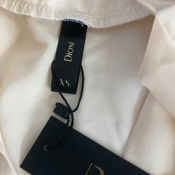 NWT Ruffle Neck Bow Tie Sleeveless Top Blouse Officecore Career XS - Picture 4 of 8